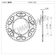 Pinion spate TROFEO 368070150 ALBASTRU