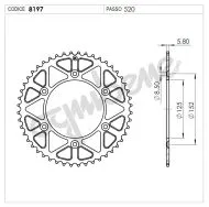 Rear Sprocket TROFEO 368197148 RED