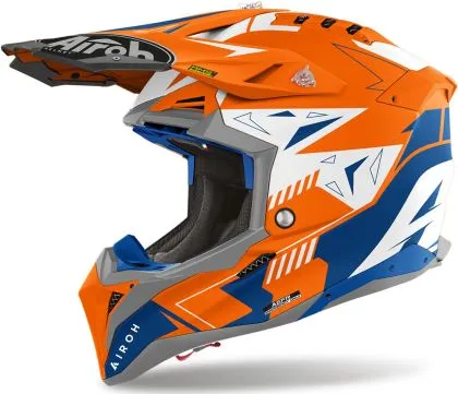 Каска AIROH AVIATOR 3 SPIN ORANGE FLUO MATT