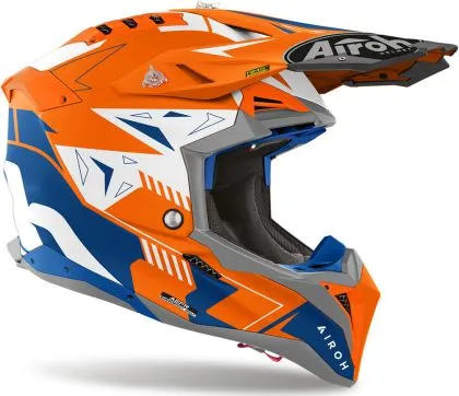 Каска AIROH AVIATOR 3 SPIN ORANGE FLUO MATT