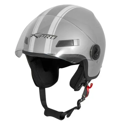 FEVER SILVER scooter helmet