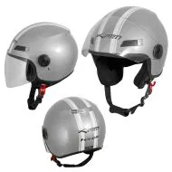 FEVER SILVER scooter helmet