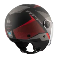 SCOOTER HELMET MT STREET POKE B5 MATT RED