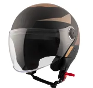MT STREET POKE C9 MATT BROWN SCOOTER HELMET