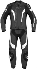 PIELE MOTOCICLETĂ TEAM SPIDI LASER TOURING Alb/Negru SHORT 2BUC