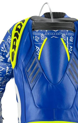 Δερμάτινο μηχανισμό moto με SPIDI TRACK REPLICA EVO BLUE/YELLOW camber