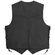 Vesta moto din piele A-PRO WILD BLACK
