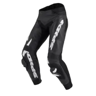 Pantaloni din piele SPIDI RR PRO WARRIOR NEGRU/ALB
