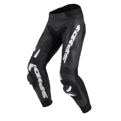 Pantaloni din piele SPIDI RR PRO WARRIOR NEGRU/ALB
