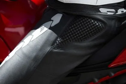 Pantaloni din piele SPIDI RR PRO WARRIOR NEGRU/ALB