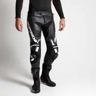 Кожен панталон SPIDI RR PRO WARRIOR BLACK/WHITE