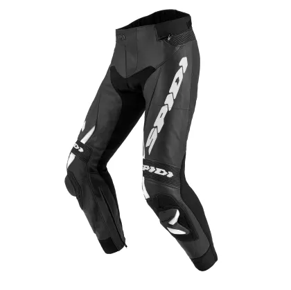 Pantaloni din piele moto SPIDI RR PRO 2 NEGRU/ALB