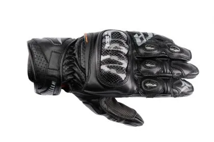 Leather gloves SECA TRACKDAY SHORT BLACK