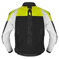 Geacă moto din piele SPIDI DP PROGRESSIVE HYBRID PERFORATED Negru/Fluo