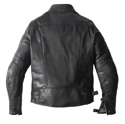Leather motorcycle jacket SPIDI VINTAGE Black