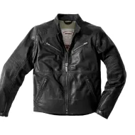 Geacă piele moto SPIDI GARAGE ROBUST BLACK