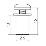 Mica bolt set 10 pcs Blue