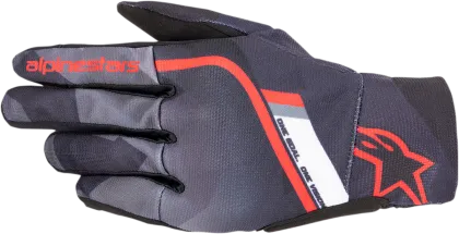 Motorcycle gloves ALPINESTARS REEF BLACK/CAMO/RED
