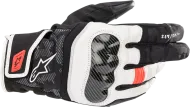Γάντια μοτοσυκλέτας ALPINESTARS SMX-Z DRYSTAR Μαύρο/Άσπρο/Κόκκινο Fluo