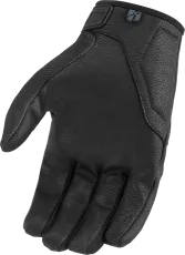 Motorcycle gloves ICON HOOLIGAN CE - BLACK