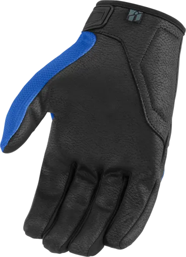 Motorcycle gloves ICON HOOLIGAN CE - BLUE
