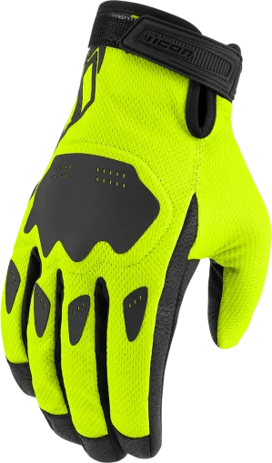 Γάντια μοτοσυκλέτας ICON HOOLIGAN CE - HI-VIZ