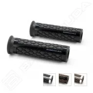 Motorcycle grips BARRACUDA CLASSIC BROWN SILVER GRIPS