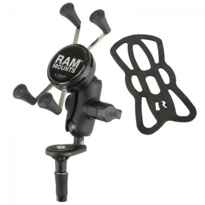 RAM-MOUNTS RAM-B-176-A-UN7 Motorcycle Phone Mount with Motorcycle Fork Base, Size B