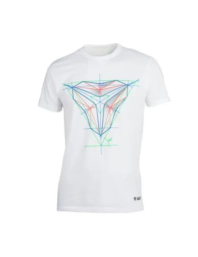 MOTORCYCLE T-SHIRT SECA GEO SIGN WHITE