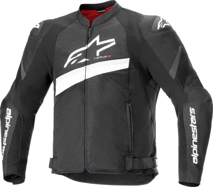 Motorcycle jacket ALPINESTARS T-GP R V4 Airflow BLACK/WHITE