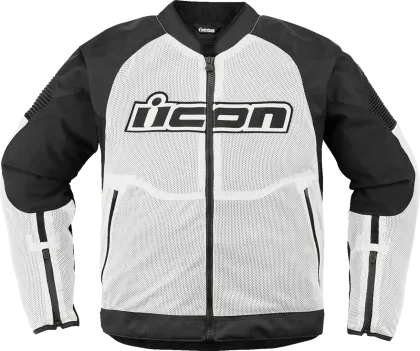 Jachetă moto albă ICON Overlord3 Mesh™
