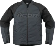 Motorcycle Jacket ICON Overlord3™ CE BLACK/GRAY
