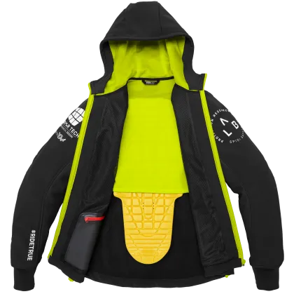 Moto Jacket SPIDI HOODIE ARMOR EVO FLUO