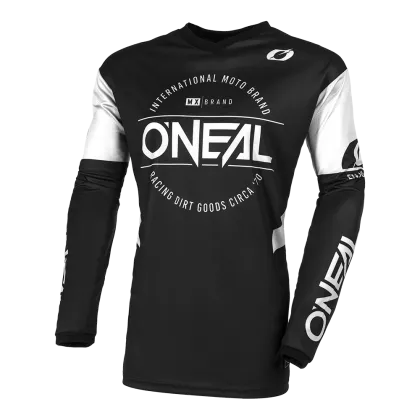 Πουκάμισο Motocross O'NEAL ELEMENT BRAND V.23 ΜΑΥΡΟ/ΛΕΥΚΟ