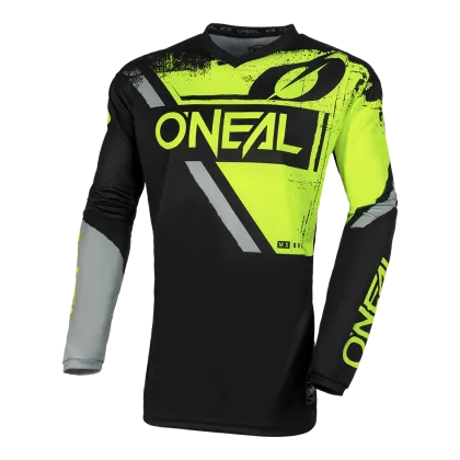 Πουκάμισο μοτοκρός O'NEAL ELEMENT SHOCKER V.23 BLACK/NEON YELLOW