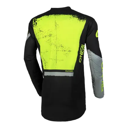 Πουκάμισο μοτοκρός O'NEAL ELEMENT SHOCKER V.23 BLACK/NEON YELLOW