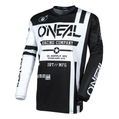 Πουκάμισο Motocross O`NEAL ELEMENT WARHAWK BLACK/WHITE