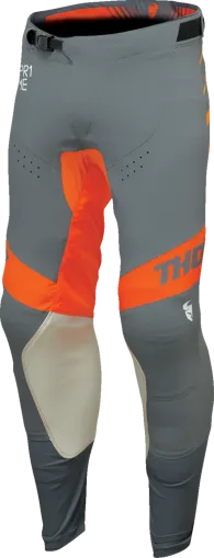 Motocross Breeches THOR PRIME ANALOG GRAY/ORANGE