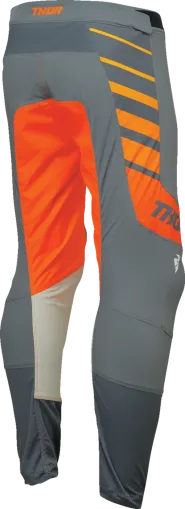 Motocross Breeches THOR PRIME ANALOG GRAY/ORANGE