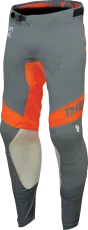 Motocross Breeches THOR PRIME ANALOG GRAY/ORANGE