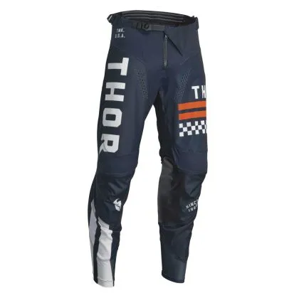 Motocross breeches THOR PULSE COMBAT MIDNIGHT/VINTAGE WHITE