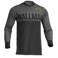 Motocross Jersey THOR HALLMAN DIFFER SLICE CHARCOAL/BLACK