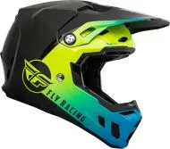Motocross Helmet FLY RACING Formula CC Centrum - Black/Hi-Vis