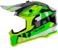 Motocross Helmet MT FALCON ARYA A3 MATT FLUO YELLOW