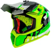 Motocross Helmet MT FALCON ARYA A3 MATT FLUO YELLOW