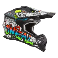 Κράνος Motocross O'NEAL 2SERIES RANCID ΜΑΥΡΟ/ΛΕΥΚΟ