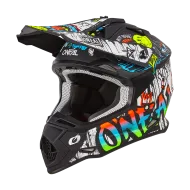 Casca Motocross O'NEAL 2SERIES RANCID NEGRU/ALB