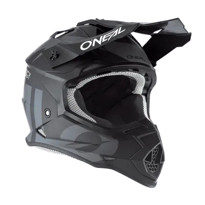Motocross helmet O'NEAL 2SERIES SLICK V.23 BLACK/GRAY