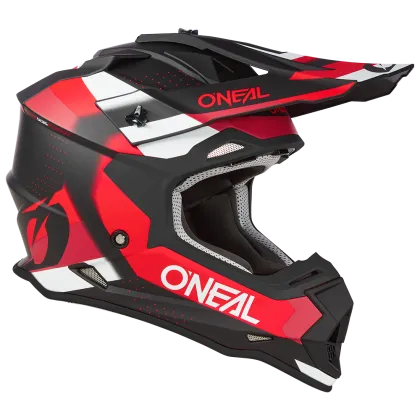Casca Motocross O'NEAL 2SERIES SPYDE V.23 NEGRU/ROSU/ALB