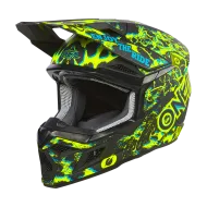 Мотокрос каска O'NEAL 3SERIES ASSAULT BLACK/NEON YELLOW V.24